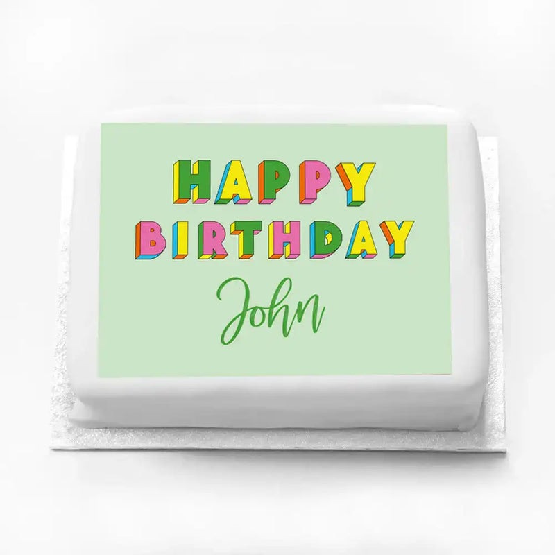 Personalised Birthday Cake - Graphic Personalised Cake