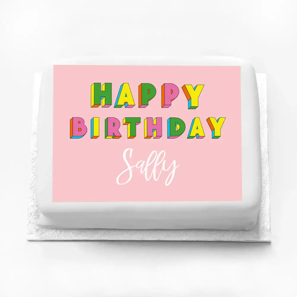 Personalised Birthday Cake - Graphic Personalised Cake
