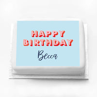 Personalised Birthday Cake - Modern Personalised Cake