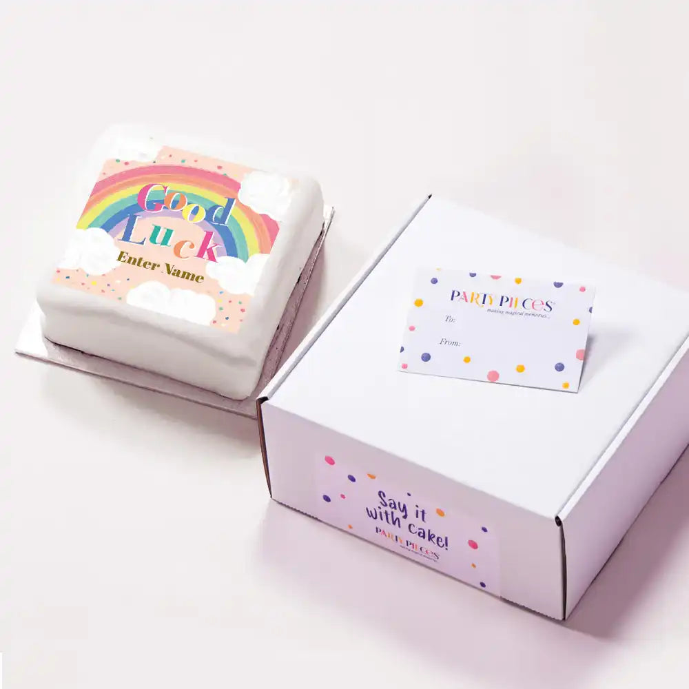 Personalised Slogan Gift Cake – Rainbow Pink Personalised Cake