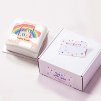 Personalised Slogan Gift Cake – Rainbow Pink Personalised Cake