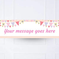 Pink Bunting Personalised Party Banner Personalised Banner