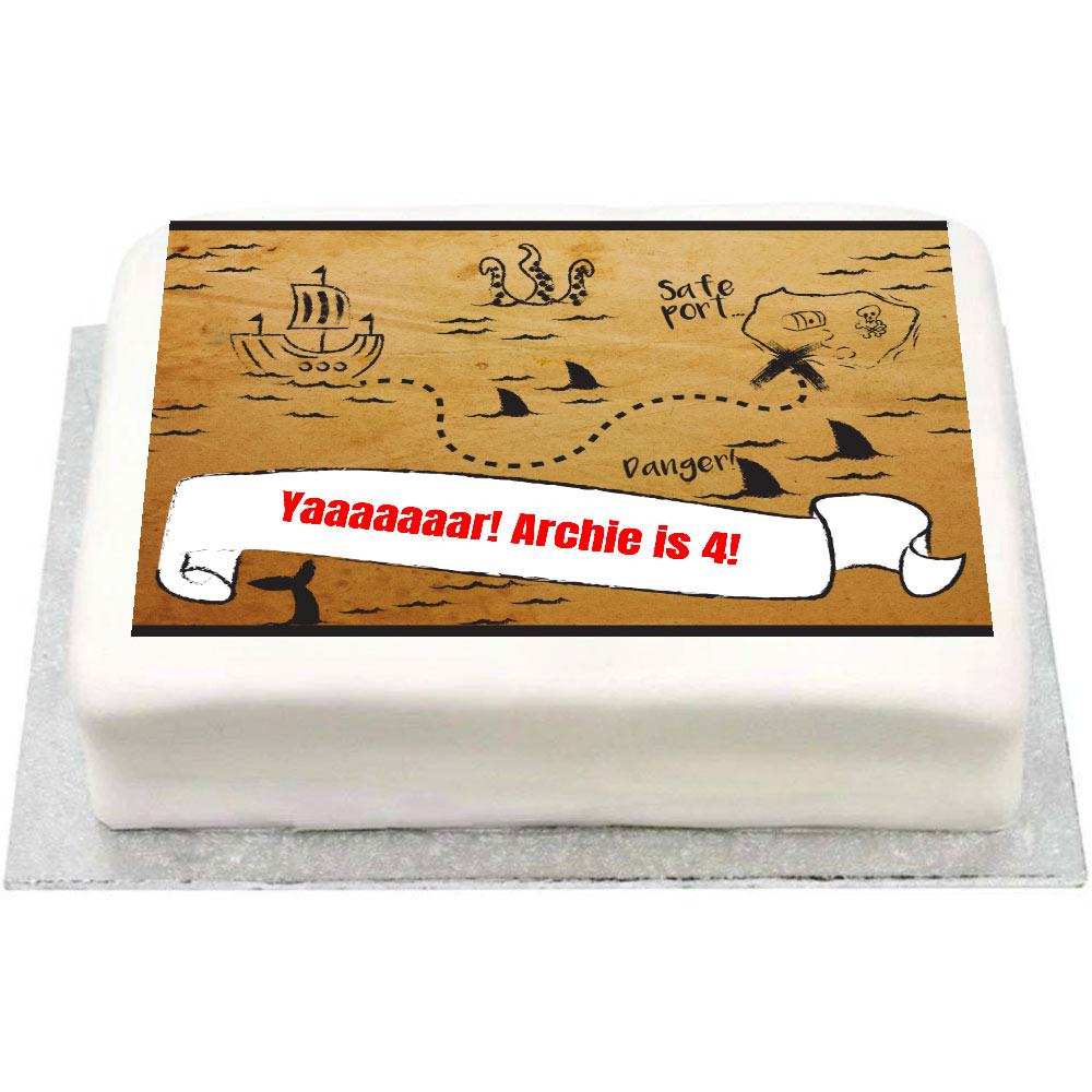 Personalised Photo Cake - Pirate Party No Personalised Cake