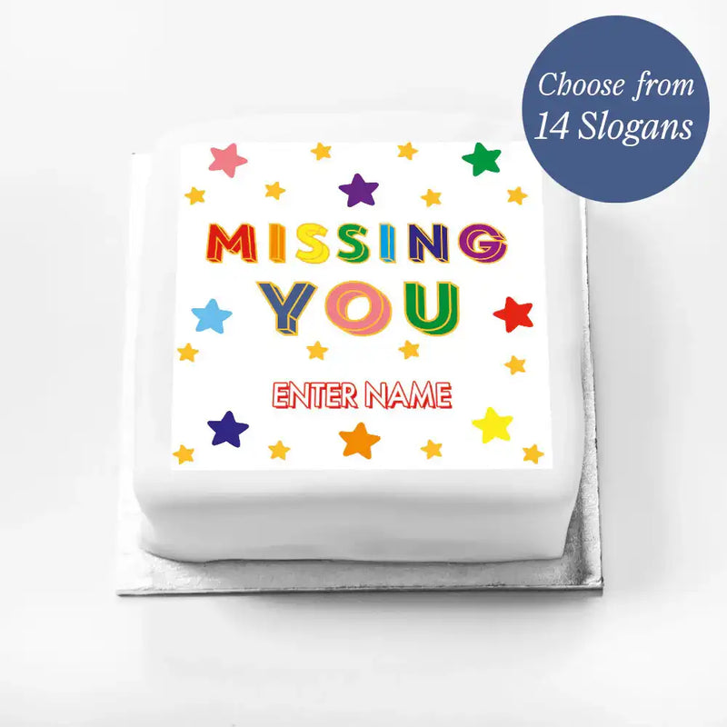 Personalised Slogan Gift Cake – Bright Stars Personalised Cake