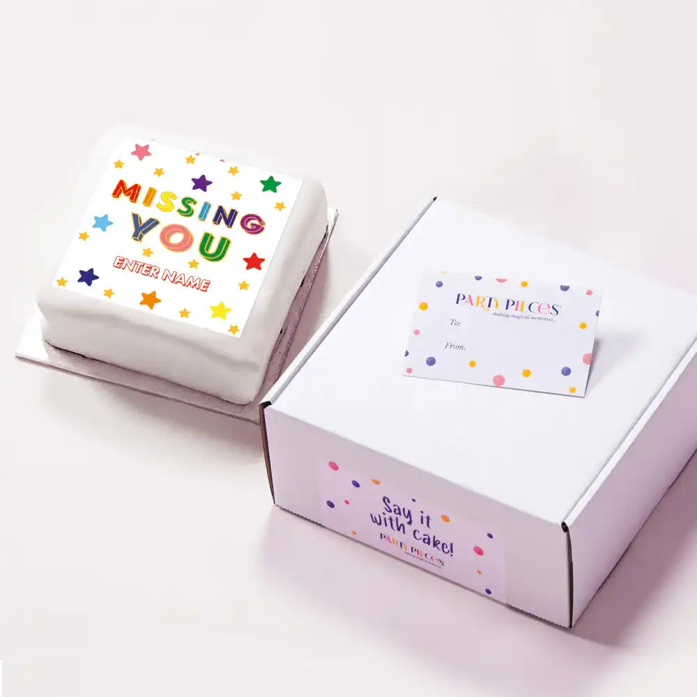 Personalised Slogan Gift Cake – Bright Stars Personalised Cake