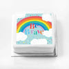 Personalised Slogan Gift Cake – Rainbow Blue Be Brave Without Name Personalised Cake