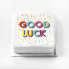 Personalised Slogan Gift Cake – Bright Dots Good Luck Without Name Personalised Cake