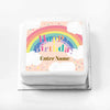 Personalised Slogan Gift Cake – Rainbow Pink Happy Birthday With Name Personalised Cake