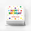 Personalised Slogan Gift Cake – Bright Stars Happy Birthday With Name Personalised Cake