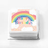 Personalised Slogan Gift Cake – Rainbow Pink Happy Birthday Without Name Personalised Cake