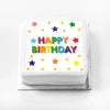 Personalised Slogan Gift Cake – Bright Stars Happy Birthday Without Name Personalised Cake