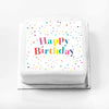 Personalised Slogan Gift Cake – Pastel Dots Happy Birthday Without Name Personalised Cake