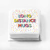 Personalised Slogan Gift Cake – Bright Dots Long Distance Hugs Without Name Personalised Cake