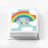 Personalised Slogan Gift Cake – Rainbow Blue Missing You Without Name Personalised Cake