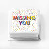 Personalised Slogan Gift Cake – Bright Dots Missing You Without Name Personalised Cake
