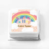 Personalised Slogan Gift Cake – Rainbow Pink Sending a Hug With Name Personalised Cake