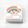 Personalised Slogan Gift Cake – Rainbow Pink Sending a Hug Without Name Personalised Cake