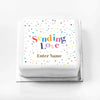 Personalised Slogan Gift Cake – Pastel Dots Sending Love With Name Personalised Cake
