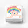 Personalised Slogan Gift Cake – Rainbow Pink So Proud of You Without Name Personalised Cake