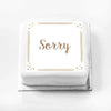 Personalised Slogan Gift Cake – Rose Gold Dots Sorry Without Name Personalised Cake