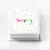 Personalised Slogan Gift Cake – Pastel Dots Sorry Without Name Personalised Cake