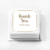 Personalised Slogan Gift Cake – Rose Gold Dots Thank You With Name Personalised Cake