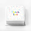Personalised Slogan Gift Cake – Pastel Dots Thank You Without Name Personalised Cake