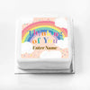 Personalised Slogan Gift Cake – Rainbow Pink Thinking of You With Name Personalised Cake