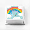 Personalised Slogan Gift Cake – Rainbow Blue Personalised Cake