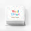Personalised Slogan Gift Cake – Pastel Dots Well Done With Name Personalised Cake