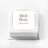 Personalised Slogan Gift Cake – Rose Gold Dots Well Done With Name Personalised Cake