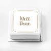 Personalised Slogan Gift Cake – Rose Gold Dots Well Done Without Name Personalised Cake