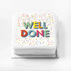 Personalised Slogan Gift Cake – Bright Dots Well Done Without Name Personalised Cake