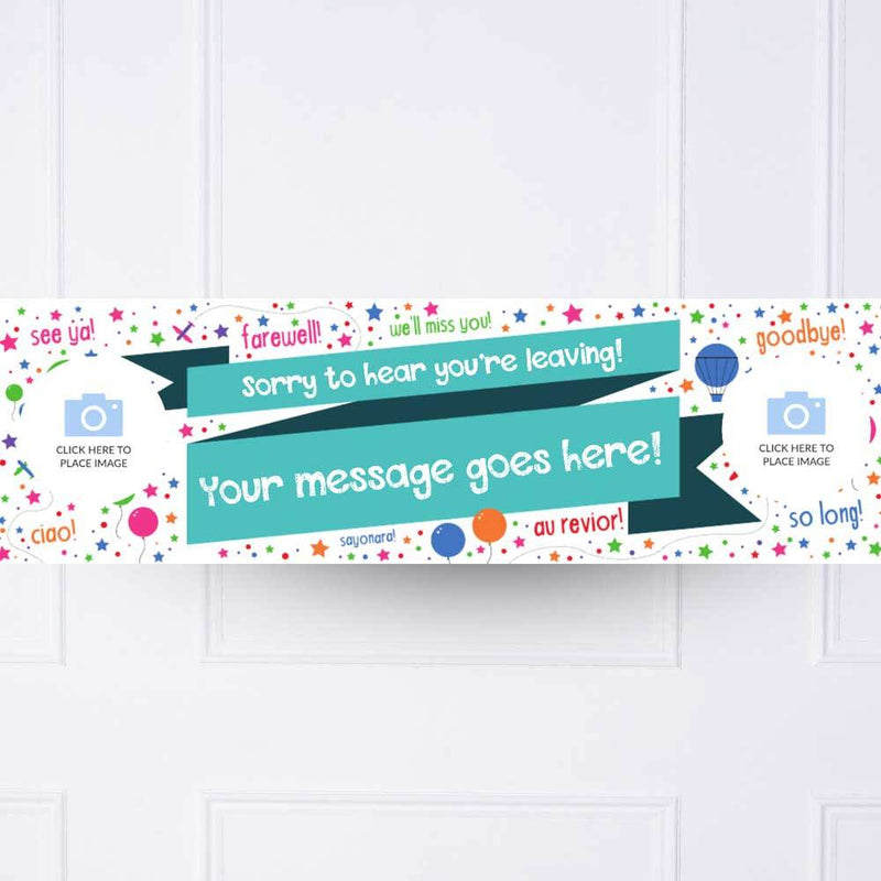 Sorry You Are Leaving Personalised Party Banner