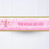 One Little Star Pink Personalised Party Banner No Personalised Banner